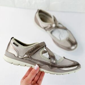 Ecco Metallic Silver Women's Sneakers